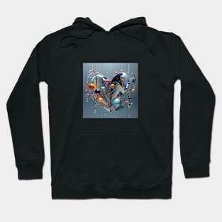 Scene with glass heart Hoodie